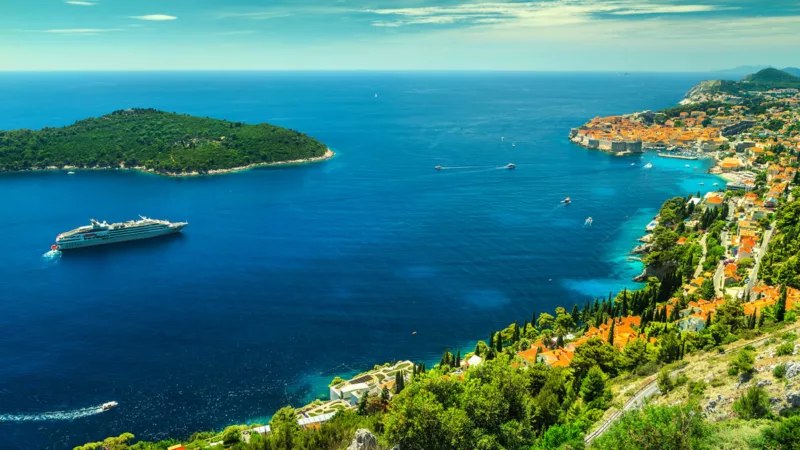 Dubrovnik Island Cruise Panorama
